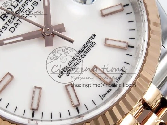 Edition Best APF Dial DateJust RG 904L Jubilee VR3235 Sitck Bracelet SS 1:1 36 on White Steel 126231 0217